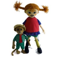 Pippi Longstocking & Mr. Nilsson Dolls
