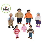 African American Dollhouse Family