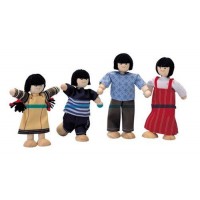 Asian Dollhouse Family