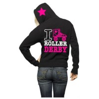I Love Roller Derby Hoodie
