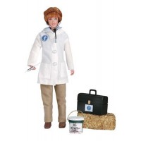Veterinarian Lauren with Vet Kit