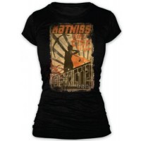 Hunger Games Girl On Fire Tribute Poster T-Shirt