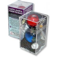 Earth, Moon and Mars Marbles