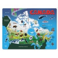 Canada Map Wooden Jigsaw Puzzle