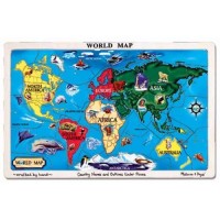 World Map Wooden Jigsaw Puzzle