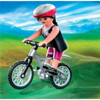 Woman with Dirt Bike