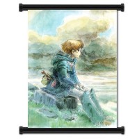 Nausicaa Of The Valley Of The Wind Plains Fabric Wall Scroll
