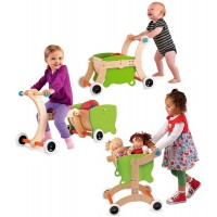 1-2-3 Grow With Me Wooden Walker / Ride-on Toy / Tricycle