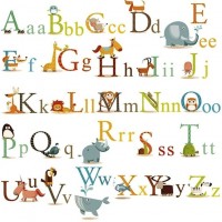Animals Alphabet Wall Decals