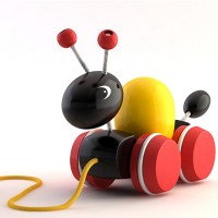Ant with Egg Pull Toy