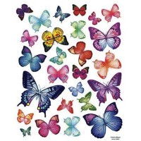 Vivid Butterflies Wall Decals