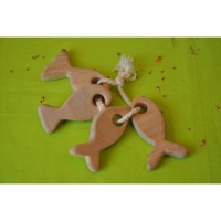 Gone Fishing Organic Wooden Rattle