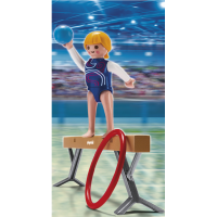 Gymnast on Balance Beam