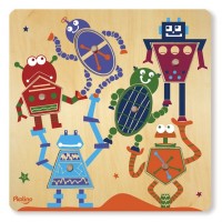 Surprise Pictures 6-Piece Robots Puzzle