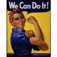 Rosie the Riveter Art Poster Print
