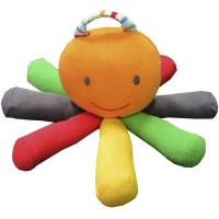 Organic Stripe and Brights Scraptopus Toy