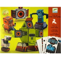 Folded Paper Craft - Urban Robots