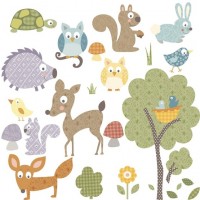 Woodland Animals Wall Decals