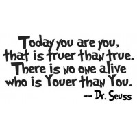 Dr. Seuss Quote (Today you are...) - Vinyl Wall Art